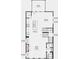 Floor plan showcasing an open layout with the kitchen seamlessly connected to dining and great room at 1745 Lansmere Sw St, Marietta, GA 30008