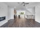 Spacious living room showcasing hardwood floors, an open layout, and an abundance of natural light at 1745 Lansmere Sw St, Marietta, GA 30008