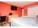 Spacious bedroom with hardwood floors, a dresser, and a TV for entertainment at 203 Overlook Ct, Dallas, GA 30157