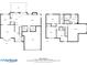 Full floor plan highlighting room dimensions for both floors of the home at 3595 Evonvale Overlook, Cumming, GA 30041