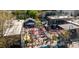 Aerial view showcasing the bustling outdoor venue with umbrellas and crowds, perfect for events at 484 Martin Se St, Atlanta, GA 30312
