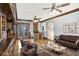 Elegant living room featuring hardwood floors, stylish furniture, and a cozy seating arrangement at 484 Martin Se St, Atlanta, GA 30312