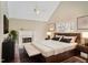 Comfortable bedroom showcasing a fireplace, soft natural light, and relaxing decor at 484 Martin Se St, Atlanta, GA 30312