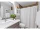 Bathroom with modern fixtures, including a large mirror and a shower with tiled walls at 3167 Northbrook Dr, Atlanta, GA 30341