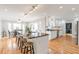 Spacious eat-in kitchen features a large island, stainless steel appliances, and an adjacent dining area at 3167 Northbrook Dr, Atlanta, GA 30341