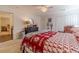 Bedroom with ceiling fan, carpet, sports decor and natural light at 170 River Cove Rdg, Social Circle, GA 30025