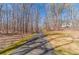 Long paved driveway lined with mature trees, creating a picturesque entrance to the property at 170 River Cove Rdg, Social Circle, GA 30025