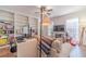 Cozy living room features built-in bookshelves, hardwood floors and natural light at 170 River Cove Rdg, Social Circle, GA 30025