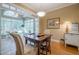 Cozy sunlit breakfast nook with large windows and comfortable seating at 6360 Brookline Ct, Cumming, GA 30040