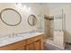 Bathroom features a double sink vanity and walk-in shower at 2002 Wingate Rd, Atlanta, GA 30341