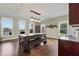 Stylish dining room with wet bar, hardwood floors, and inviting natural light at 2002 Wingate Rd, Atlanta, GA 30341