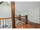 Upstairs hallway with wood flooring and railing at 2002 Wingate Rd, Atlanta, GA 30341