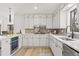 Bright kitchen with white cabinets, stainless steel appliances, and a quartz countertop at 2626 Shadow Woods Ne Cir, Marietta, GA 30062
