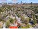 Aerial view of the property and neighborhood with skyline in the distance at 2653 Brookwood Ne Dr, Atlanta, GA 30305