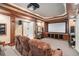 Basement theater room with projector, screen, and tiered seating at 4040 Annecy Dr, Atlanta, GA 30331