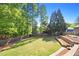 Large, grassy backyard with mature trees at 2742 Oak Village Trl, Decatur, GA 30032