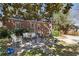 Charming stone patio with comfortable seating, creating a cozy outdoor living space for relaxing and entertaining at 595 Ridgecrest Ne Rd, Atlanta, GA 30307