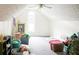 Unfinished attic providing additional storage space or potential for customization at 3533 Saddlebrook Dr, Loganville, GA 30052
