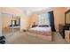 Bedroom featuring carpet and large mirrored closet door at 3017 Canton Pines, Marietta, GA 30068