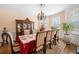 Formal dining room with ornate furniture, a chandelier and natural light at 3017 Canton Pines, Marietta, GA 30068