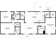 Detailed floor plan of the home layout, including room dimensions and features at 4275 Ridgetop Dr, Ellenwood, GA 30294