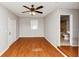 Living room with wood floors at 4275 Ridgetop Dr, Ellenwood, GA 30294