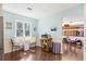 Eat in kitchen or breakfast nook featuring natural light and hardwood floors at 6038 Maryjo Ln, Norcross, GA 30093