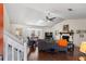 Bright living room with vaulted ceiling, hardwood floors, fireplace, and large bay window at 6038 Maryjo Ln, Norcross, GA 30093