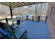 Spacious back deck perfect for entertaining, with wood flooring and relaxing patio furniture at 3970 Brenteresa Ct, Snellville, GA 30039