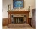 A brick fireplace with a mantelpiece and decorative features at 3970 Brenteresa Ct, Snellville, GA 30039