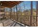 Exterior view from a spacious deck overlooking a wooded area at 408 River Run Dr, Atlanta, GA 30350