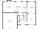 Detailed floor plan showcasing the layout of the Gathering room, kitchen, garage, and other spaces at 7382 Gossamer St, Union City, GA 30291