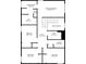 Upstairs floor plan showcasing the bedroom and bathroom layout at 7382 Gossamer St, Union City, GA 30291