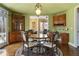 Charming breakfast nook with hardwood floors and built-in cabinets at 3410 Kates Way, Duluth, GA 30097