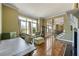 Cozy living room with hardwood floors, fireplace, and comfortable seating at 3410 Kates Way, Duluth, GA 30097