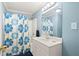 Clean bathroom with shower and vanity at 2287 Lake Ridge Ter, Lawrenceville, GA 30043