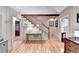 Inviting foyer with hardwood floors, staircase, and decorative accents creating a warm ambiance at 637 Rock Springs Rd, Lawrenceville, GA 30043