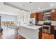 Modern kitchen with stainless steel appliances and a spacious island with a marble countertop at 4561 Olde Perimeter Way # 2609, Atlanta, GA 30346