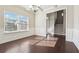 Bright dining room with decorative molding and chandelier, offering a perfect space for entertaining at 3546 Bridge Walk Dr, Lawrenceville, GA 30044