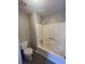 Bathroom with tile floors and a standard bathtub and toilet at 4807 Hairston, Stone Mountain, GA 30088