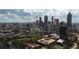 Breathtaking aerial view of the Atlanta skyline on a partly cloudy day at 446 Mcgill Ne, Atlanta, GA 30312
