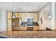 Modern kitchen with stainless steel appliances, sleek cabinetry, and granite countertops at 923 Peachtree Ne St # 1628, Atlanta, GA 30309