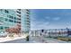 Beautiful outdoor patio area with seating, landscaping and a pool view, perfect for relaxing and entertaining at 923 Peachtree Ne St # 1628, Atlanta, GA 30309