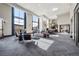 Spacious lobby with floor-to-ceiling windows, elegant furniture, and modern finishes at 270 17Th Nw St # 2804, Atlanta, GA 30363