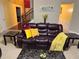 Living room with leather sofa and decorative side tables at 4038 Se Clay Court Se Se, Conyers, GA 30013