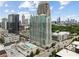Stunning aerial view of the high-rise apartment and the surrounding city skyline at 361 17Th Nw St # 1717, Atlanta, GA 30363