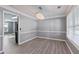 Chic dining room with modern lighting and clean, simple decor at 12 Windcrest, Covington, GA 30016