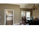 Open-concept dining area with hardwood floors connecting to the kitchen and living spaces at 2820 Skye Ter, Duluth, GA 30096