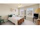Comfortable bedroom with two windows, soft carpet, and a wooden bed frame at 330 Meadowcrest Cir, Canton, GA 30115