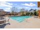 Well-maintained community pool area with lounge chairs and easy access, perfect for a refreshing dip at 330 Meadowcrest Cir, Canton, GA 30115